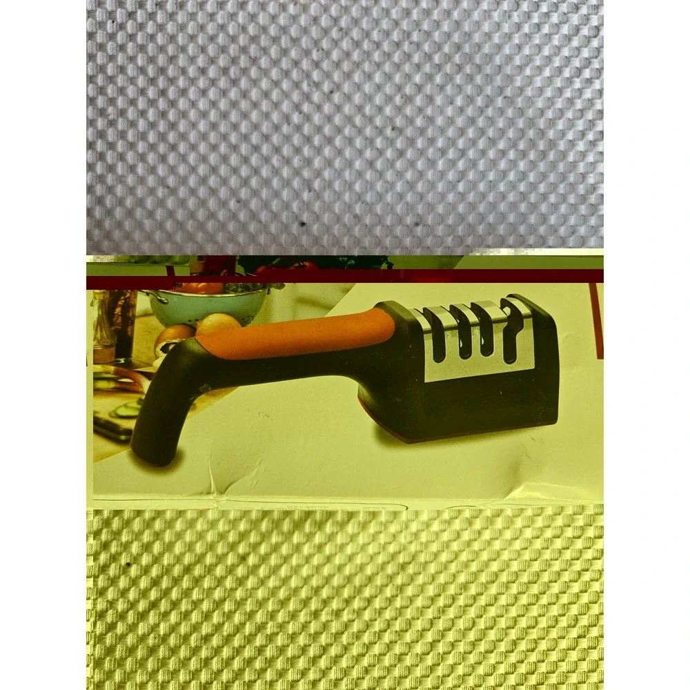 New 4-in-1 Manual Knife Sharpener - 4-Stage Kitchen Knife & Scissors Sharpener